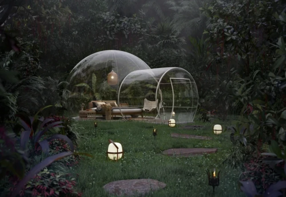 transparent crystal tents